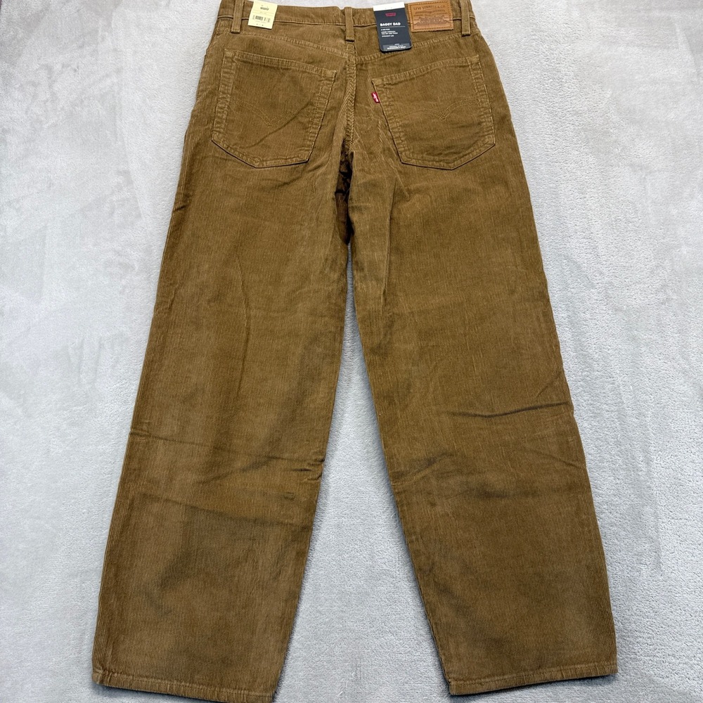 Levi's Pants Men's 29x30 Baggy Dad Corduroy Brown‎ Wide Leg Relaxed Fit Trousers - Picture 8 of 11